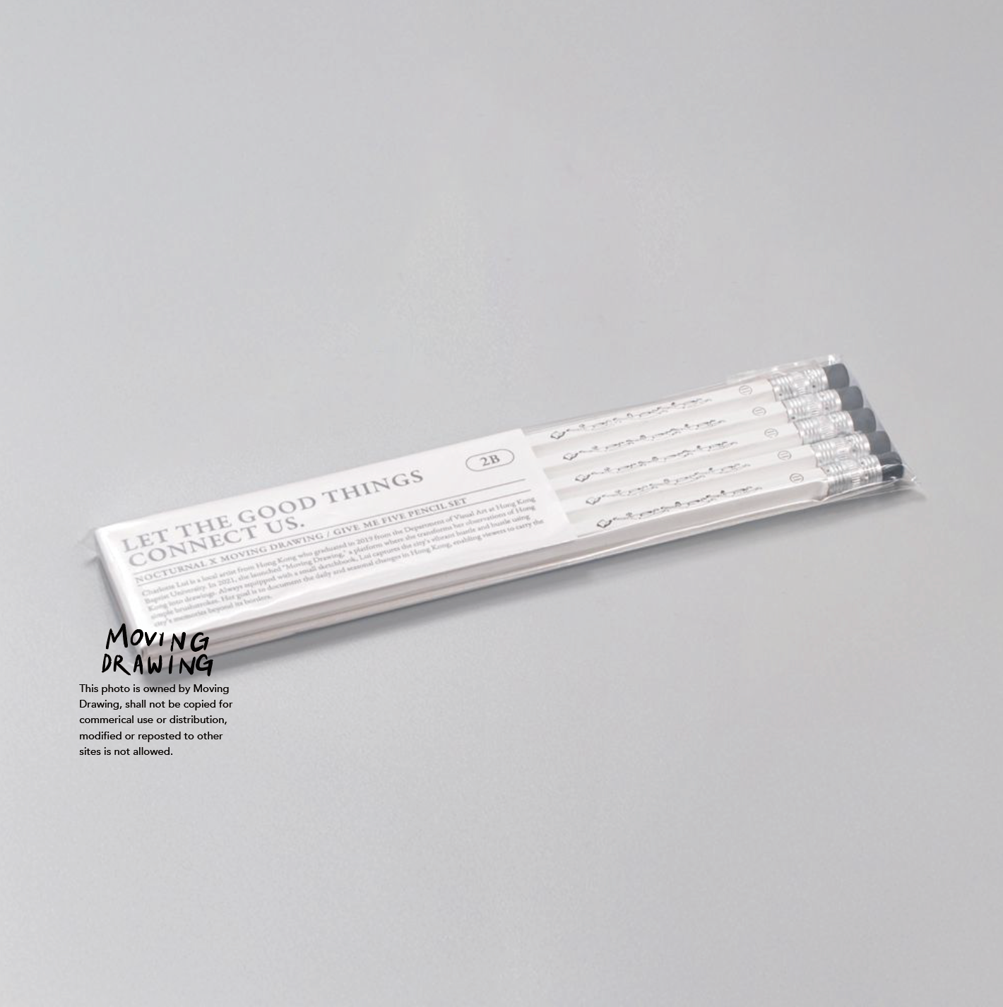 月下文具房 x MOVING DRAWING / GIVE ME FIVE PENCILS SET