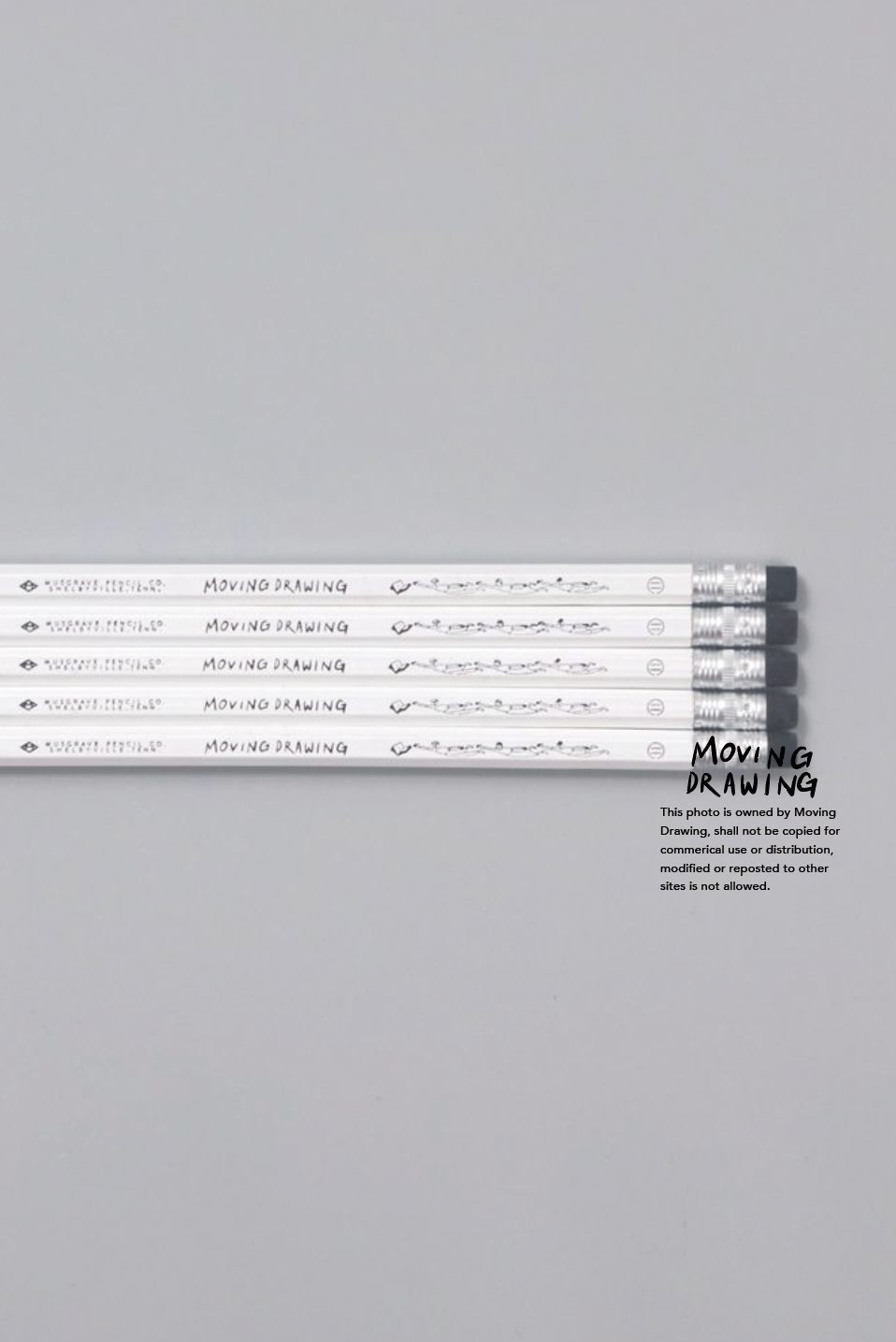 月下文具房 x MOVING DRAWING / GIVE ME FIVE PENCILS SET